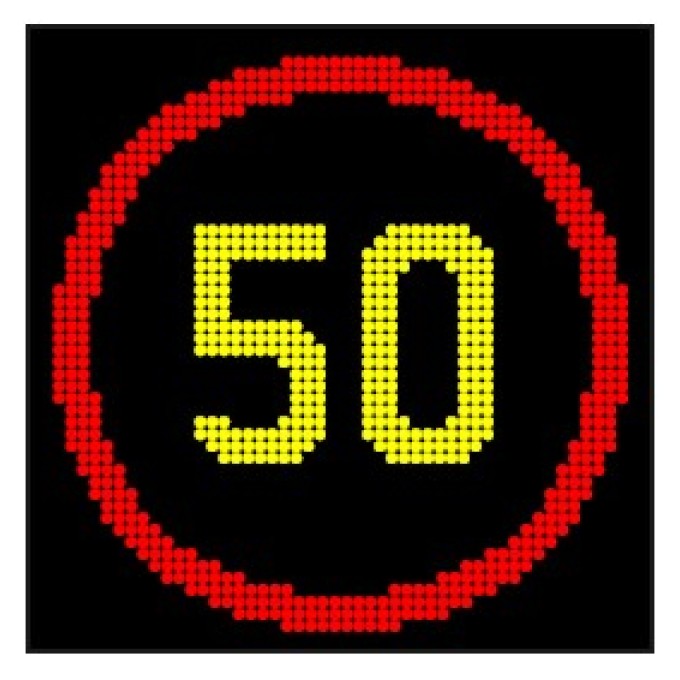 Panou PVM Clasa C 1200x1200 - Matrice LED Mesaje si indicatoare rutiere variabile 